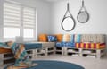 Doppelrollo Espesso 5155 Wohnzimmer