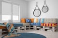 Doppelrollo Extrano 5162 Wohnzimmer