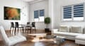 Doppelrollo 5051 Wohnzimmer Blau