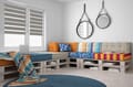 Doppelrollo Pletenica 5161 Wohnzimmer