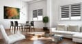 Doppelrollo 5015 Wohnzimmer Grau , Schwarz