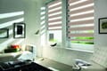 Doppelrollo 5076 Wohnzimmer Braun , Grau , Rot