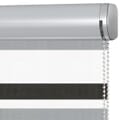Doppelrollo 5081 Kassette Grau , Schwarz , Weiß