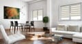 Doppelrollo 5084 Wohnzimmer Weiß