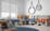 Doppelrollo Seda 5146 Wohnzimmer