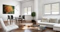 Doppelrollo 5029 Wohnzimmer Weiß