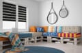 Doppelrollo Tenero Blackout 5148 Wohnzimmer