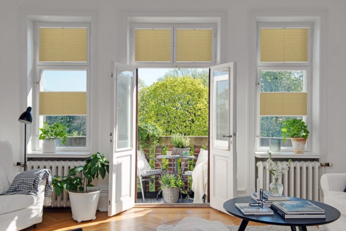 Plissee 1586 Wohnzimmer Beige