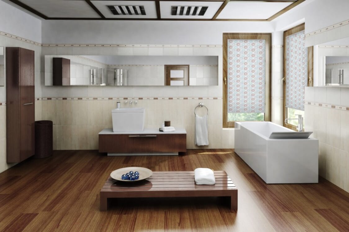 Plissee Alena Print 1713 Badezimmer