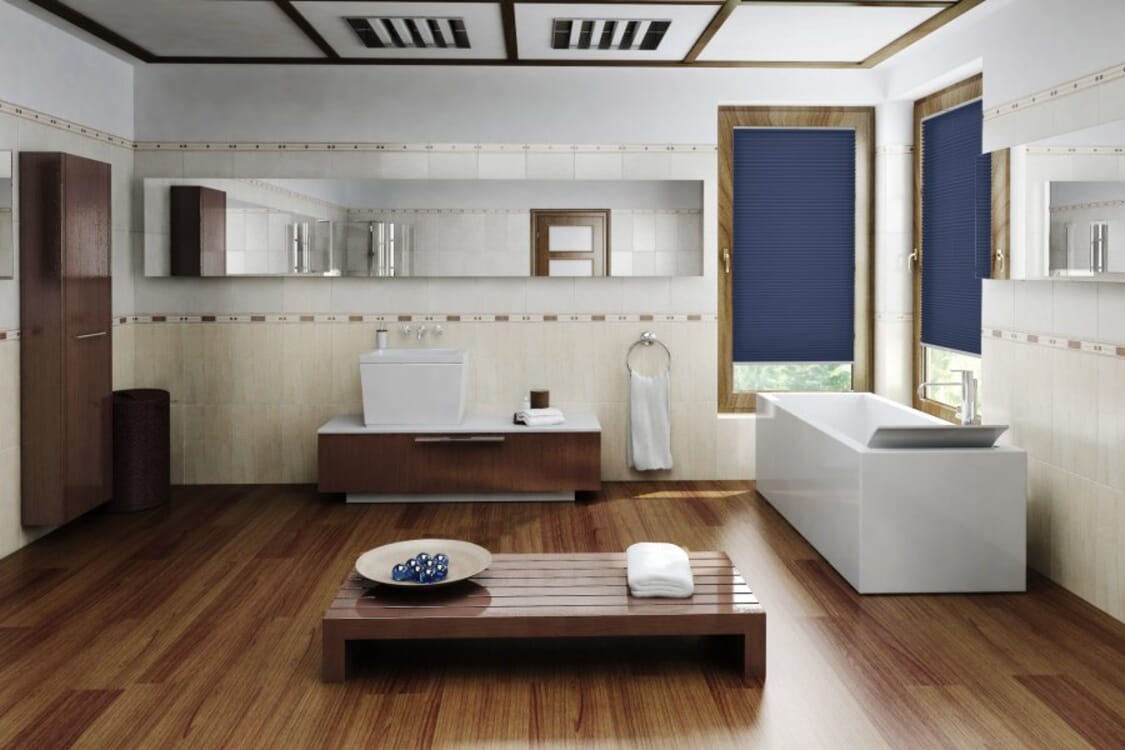 Plissee Baseline 1024 Badezimmer