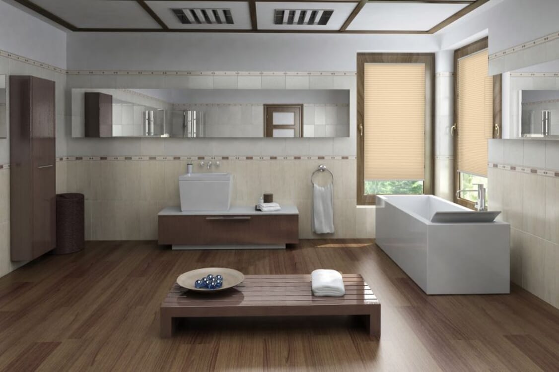 Plissee Basis Object 1506 Badezimmer