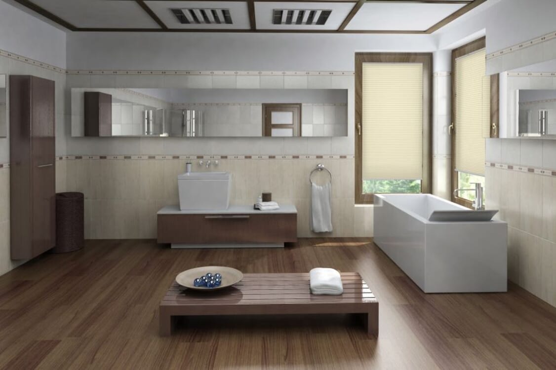 Plissee Basis Object 1507 Badezimmer