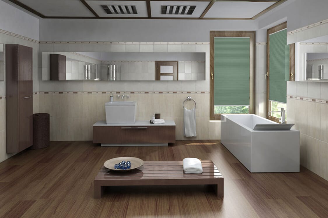 Plissee Blackout Color 1557 Badezimmer
