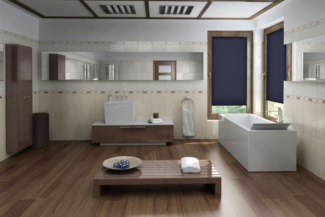 Plissee Color Breeze 1359 Badezimmer
