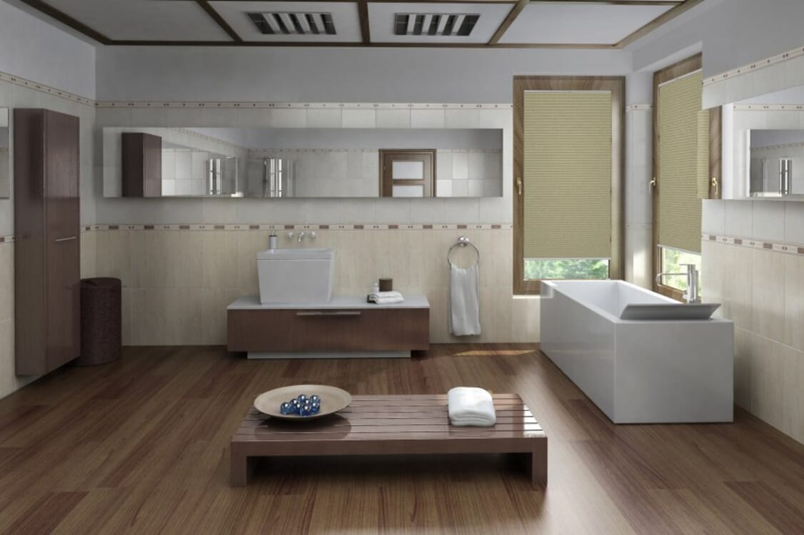 Plissee Dream Black Out 1334 Badezimmer