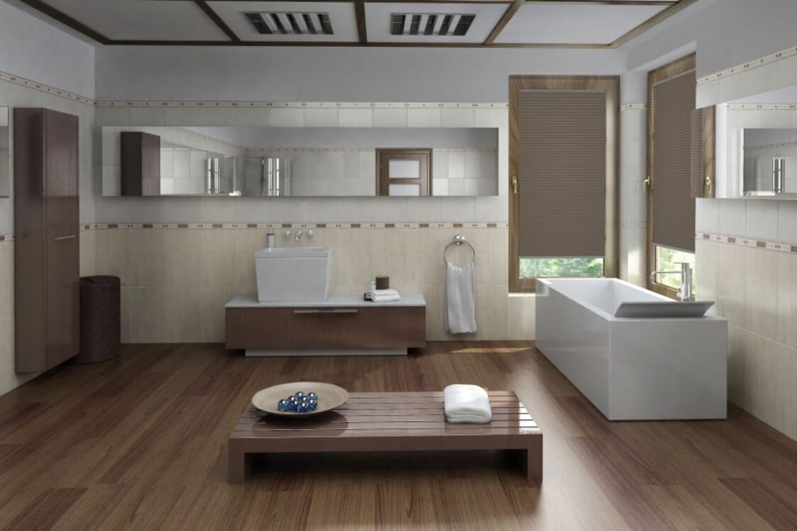 Plissee Duale Blackout 1428 Badezimmer