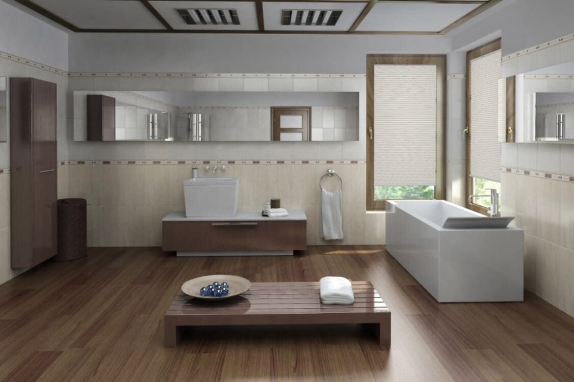 Plissee Duale Blackout 2044 Badezimmer