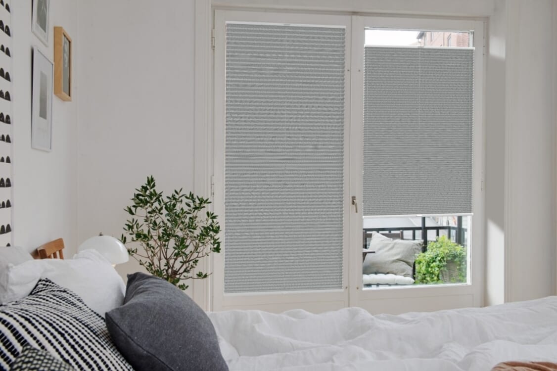 Plissee 2053 Schlafzimmer Grau