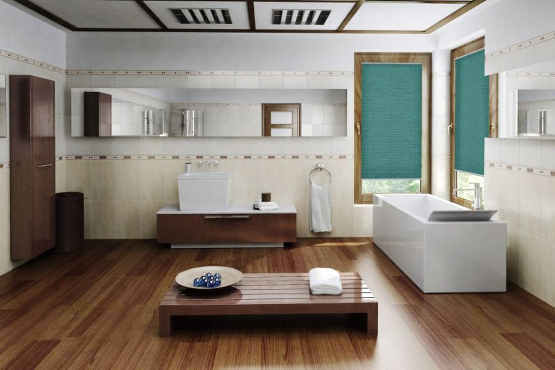 Plissee Fibre 1483 Badezimmer