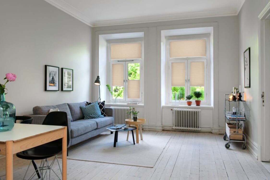 Plissee Fibre 1965 Wohnzimmer