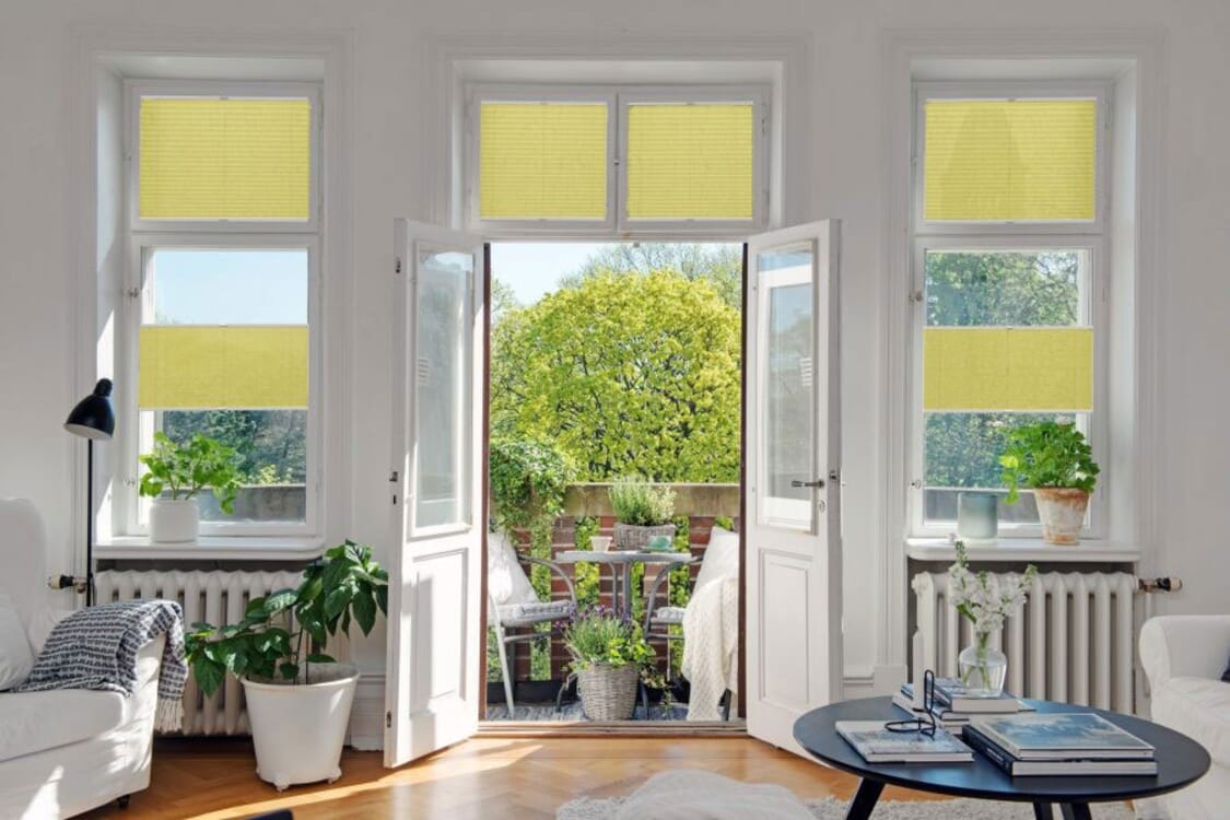 Plissee 1772 Wohnzimmer Gelb