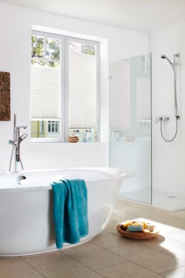 Plissee Freja Perl 1777 Badezimmer