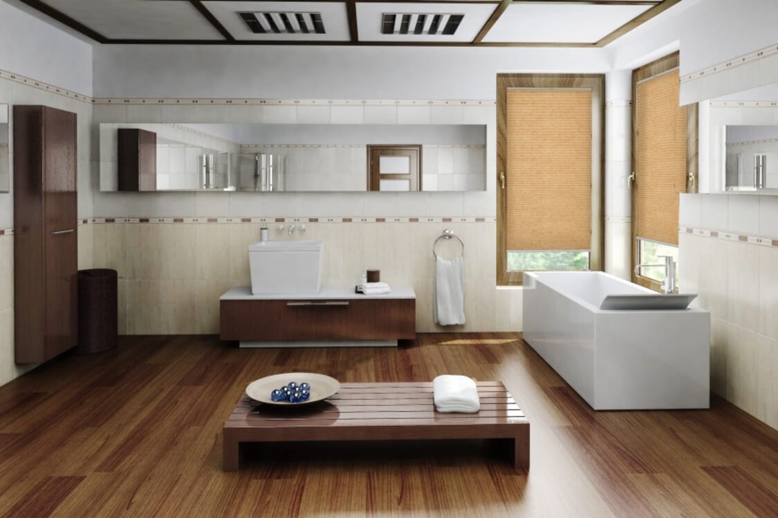 Plissee Freja Perl 1793 Badezimmer
