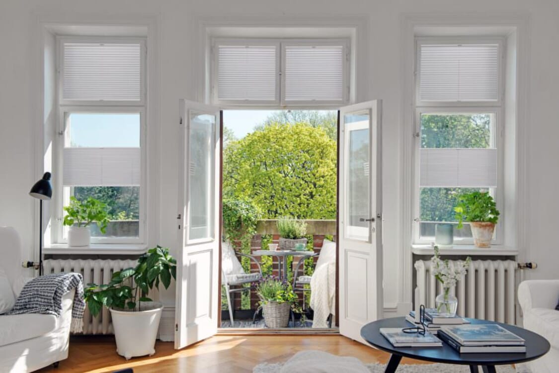 Plissee 1867 Wohnzimmer Grau