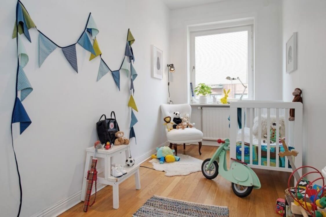 Plissee 1857 Kinderzimmer Weiß