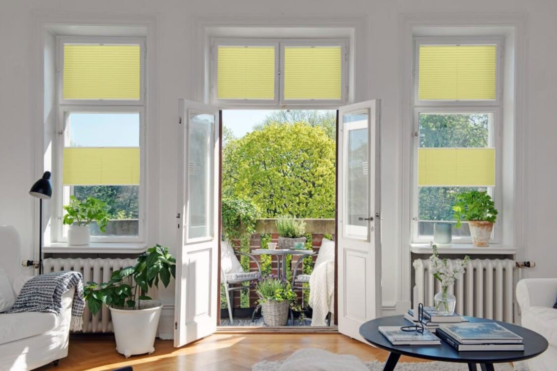 Plissee 1666 Wohnzimmer Gelb