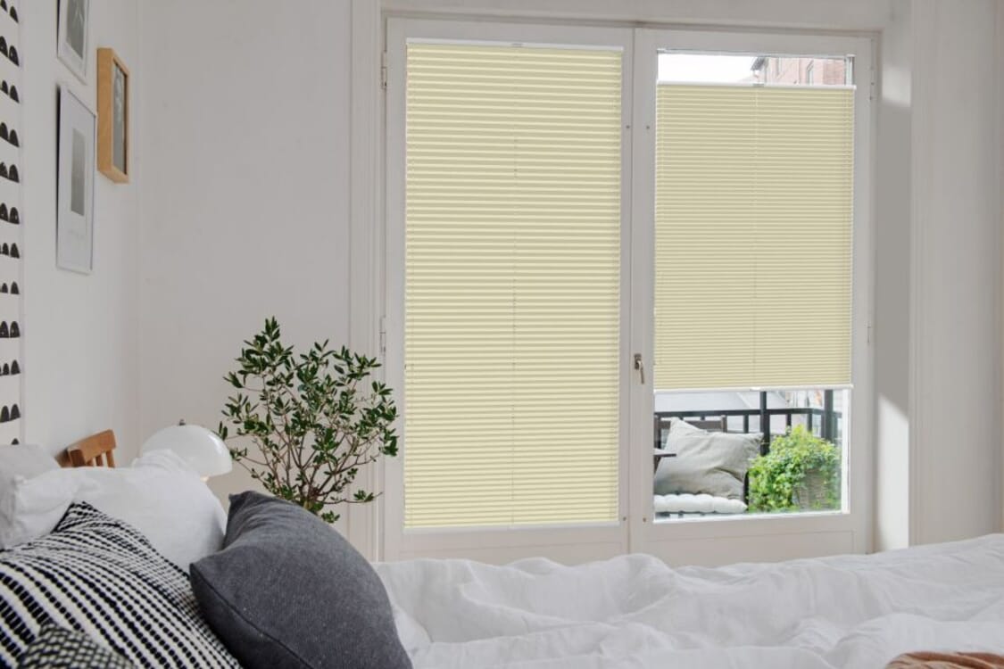 Plissee 1380 Schlafzimmer Beige