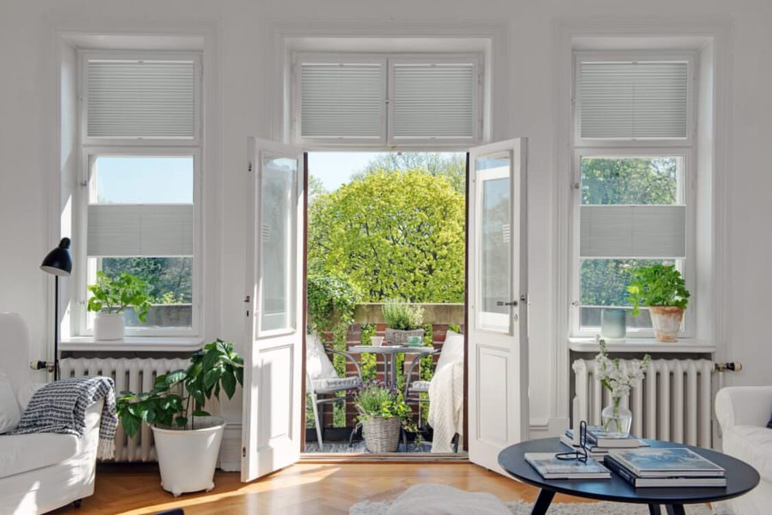Plissee Shade Pearl 1880 Wohnzimmer