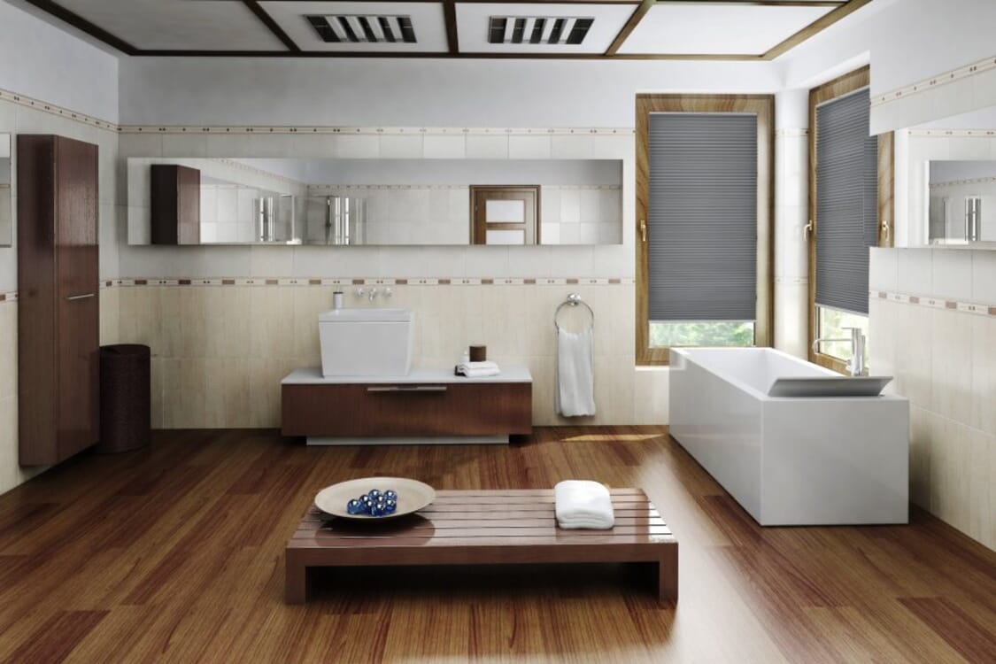 Plissee Shade Pearl 1881 Badezimmer