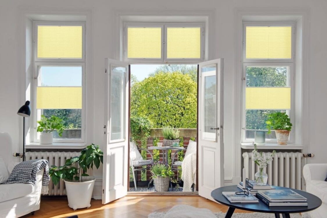 Plissee 1744 Wohnzimmer Gelb