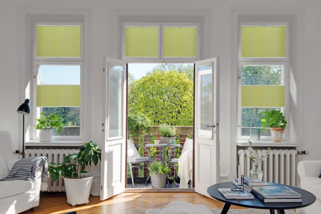 Plissee 1719 Wohnzimmer Gelb