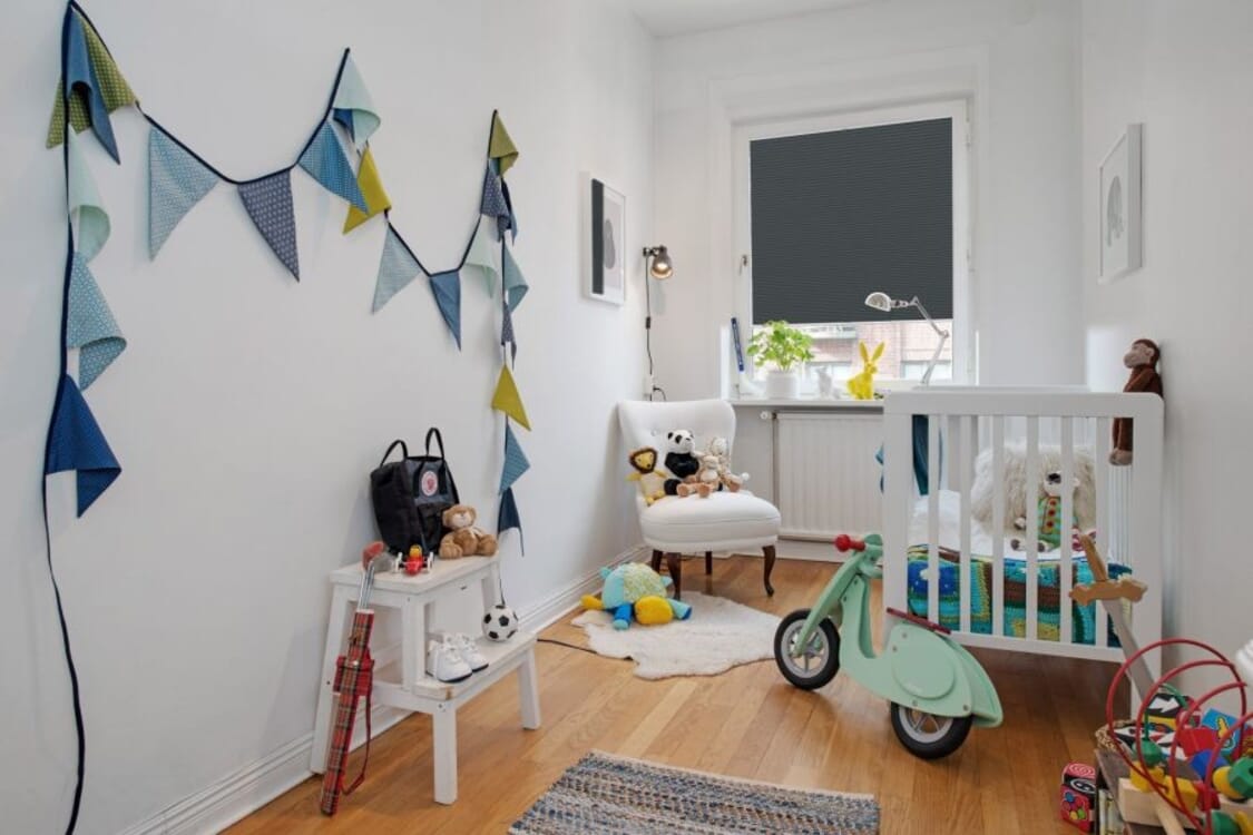 Plissee 1501 Kinderzimmer Grau