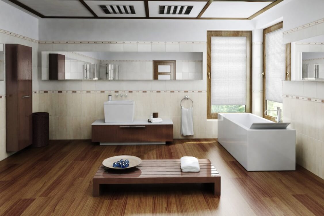 Plissee Wabe Amena 2066 Badezimmer