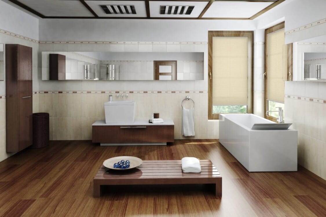 Plissee Wabe Amena 2067 Badezimmer