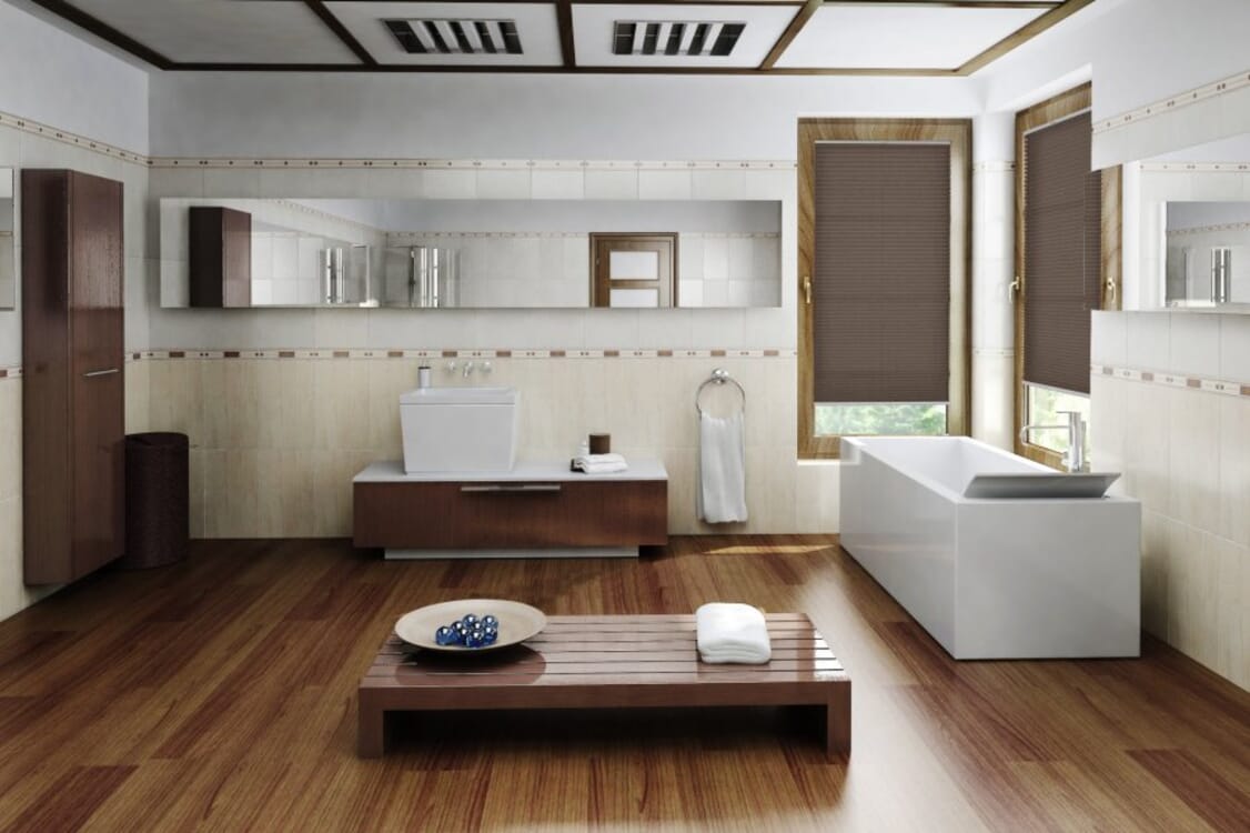 Plissee Wabe Amena 2069 Badezimmer