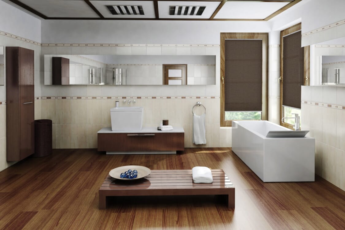 Plissee Wabe Ballina 2140 Badezimmer