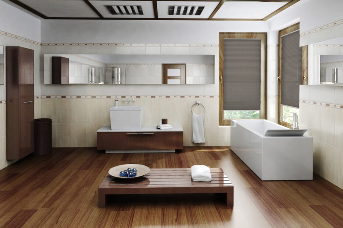 Plissee Wabe Ballina 2141 Badezimmer