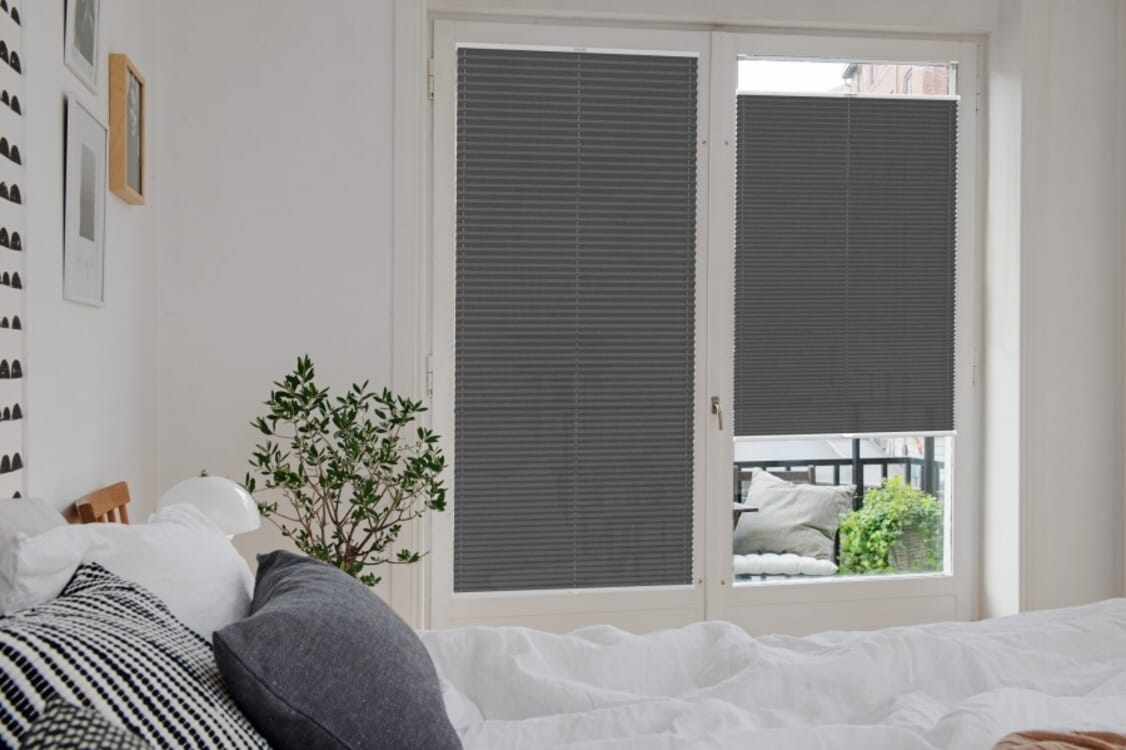 Plissee 2143 Schlafzimmer Grau