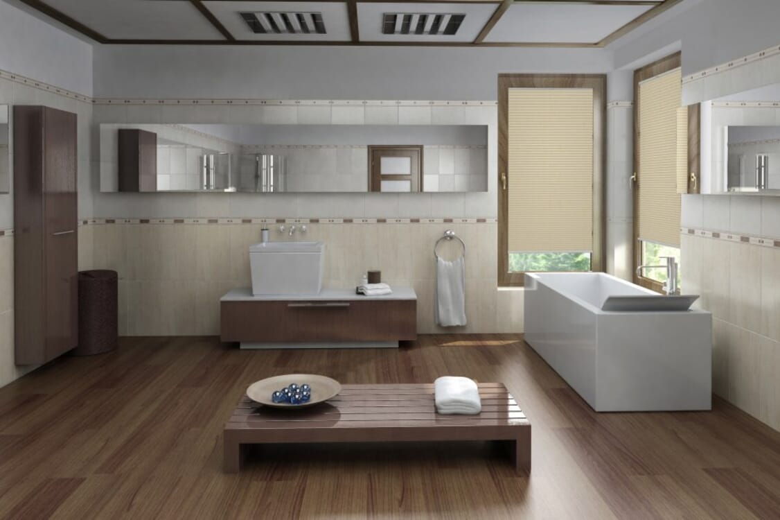 Plissee Wabe Bella 2077 Badezimmer