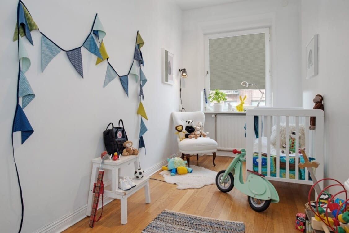 Plissee 2080 Kinderzimmer Grau