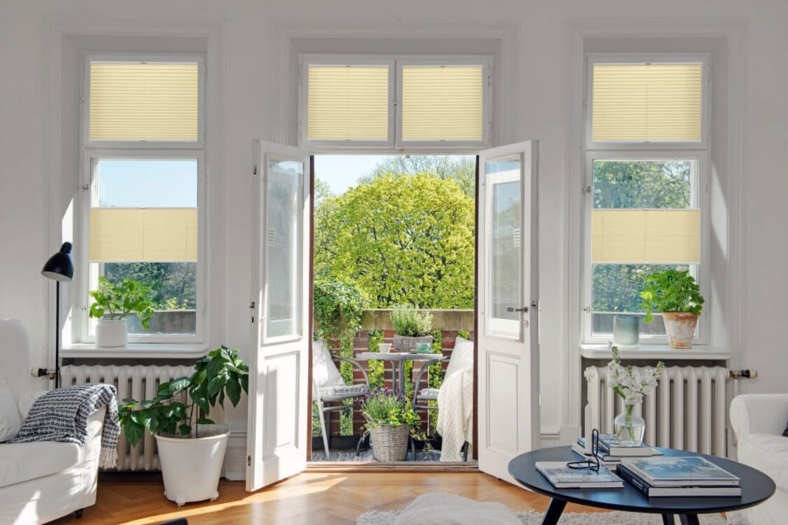 Plissee 2084 Wohnzimmer Gelb