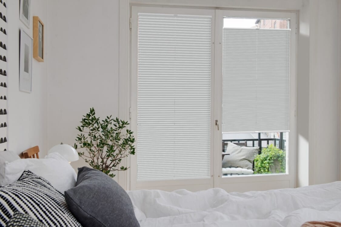 Plissee Wabe Bonita 4213 Schlafzimmer