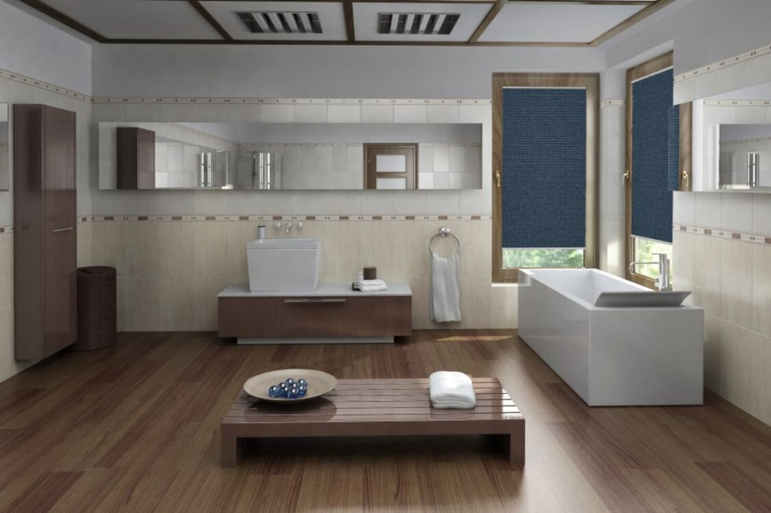 Plissee Wabe Comprido 2119 Badezimmer