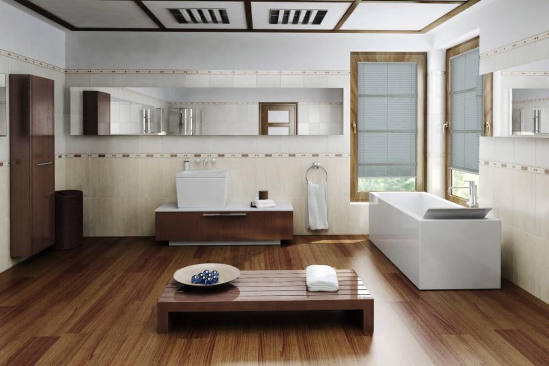 Plissee Wabe Eterno 2133 Badezimmer