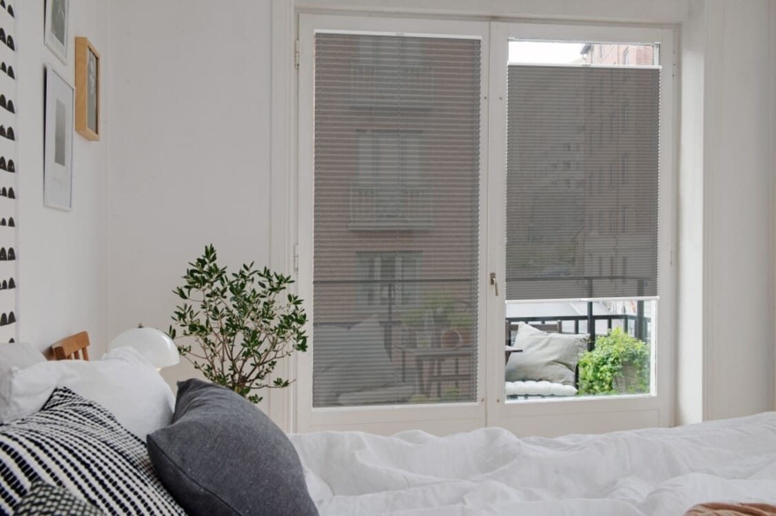 Plissee 2136 Schlafzimmer Grau