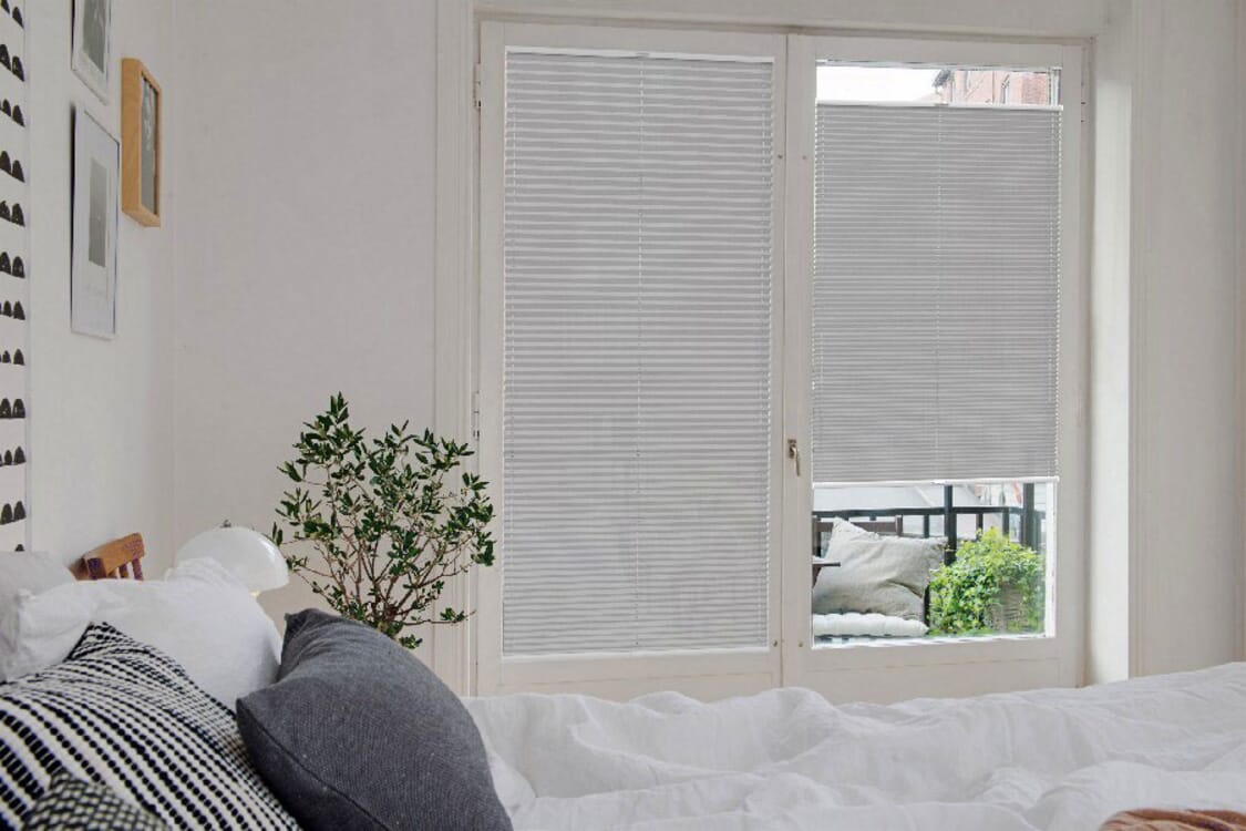 Plissee 2091 Schlafzimmer Grau